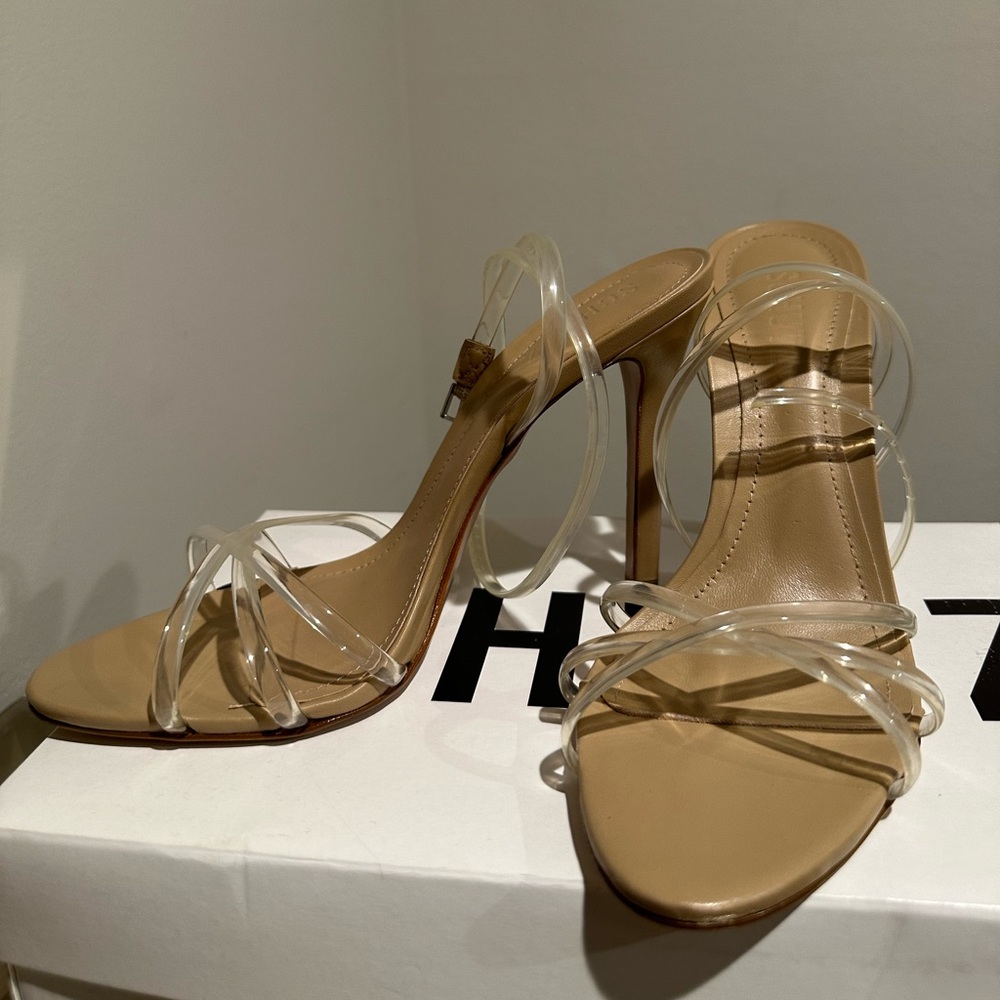 Clear strap shoes